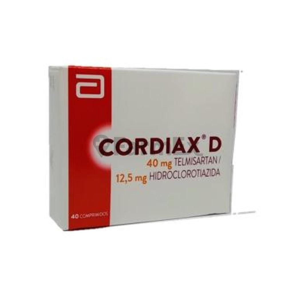 Cordiax D 40 / 12,5 mg x 40 Comprimidos Farmex-BanMedica-Persistente